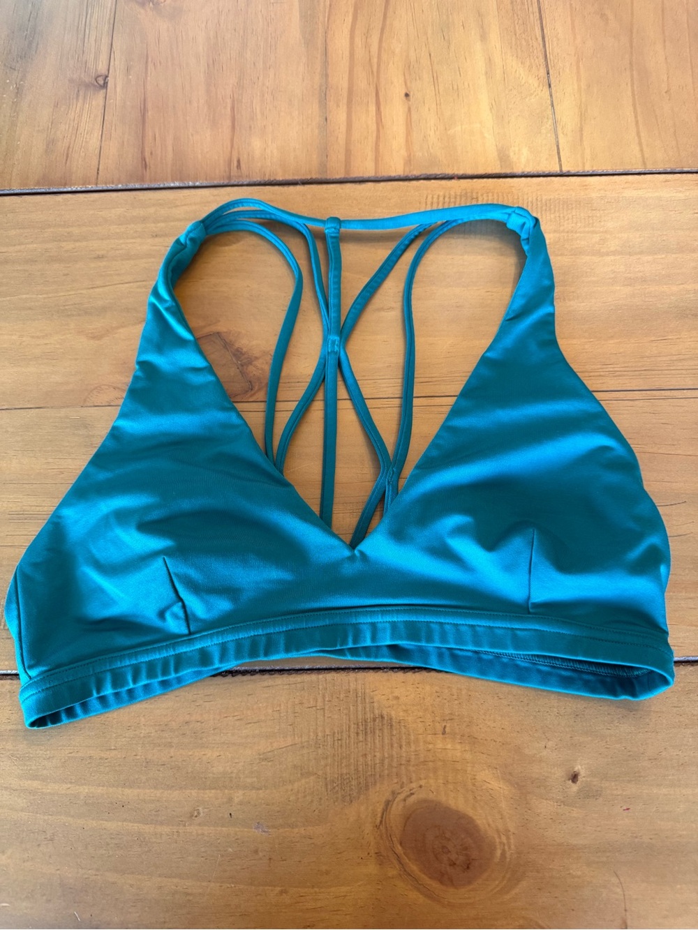 lululemon athletica Teal Strappy Sports Bra
